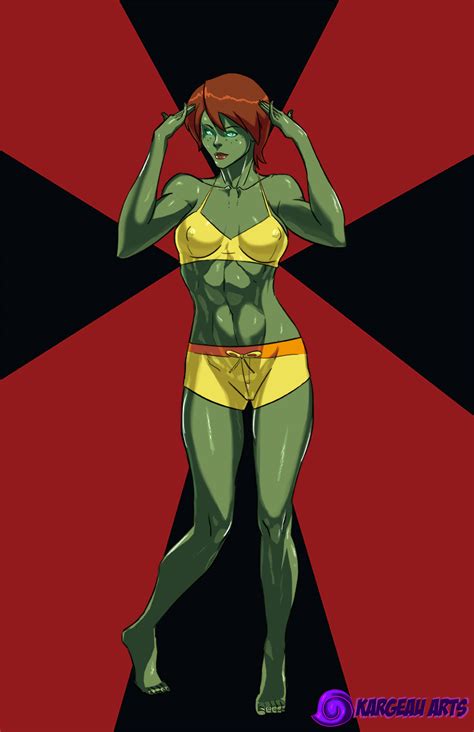 Pin Up Miss Martian By Izzykargeau Hentai Foundry