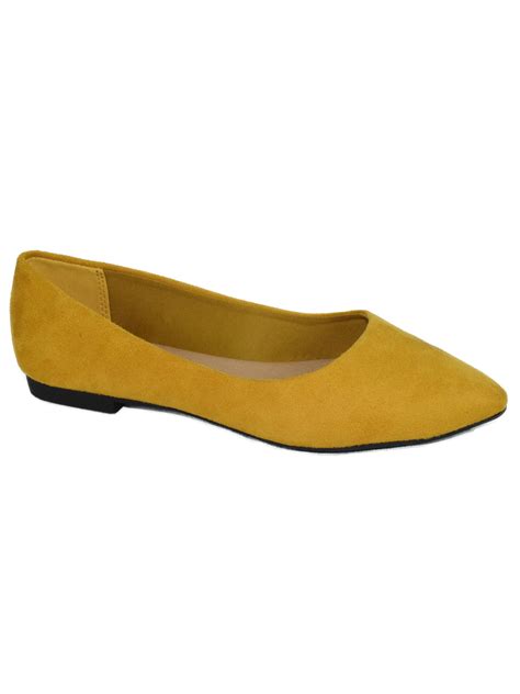 Hold Yellow Mustard Suede City Classified Women Casual Wide Width Fit