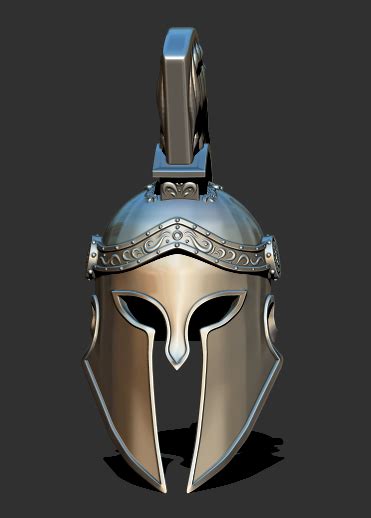 Stl File Spartan Warrior Helmet 300 Movie King Leonidas・3d Printing