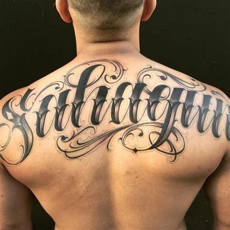 Last Name Old English Back Tattoos For Men 4 Betting Tips Back