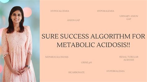 A Sure Success Algorithm For Metabolic Acidosis Youtube