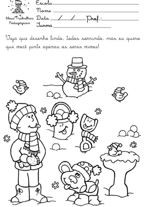 Atividade Inverno 1 Ano