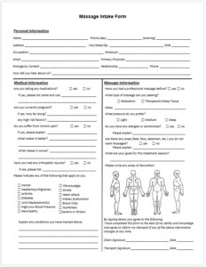 A social worker intake form is used to gather contact details, health information, and case information for new social work clients. Free Forms