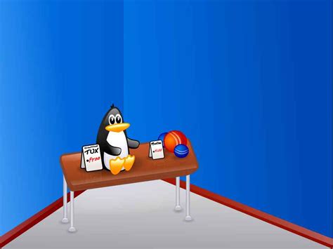 卡通企鹅linux系统卡通企鹅linux系统壁纸卡通企鹅系统壁纸 桌面天下（）