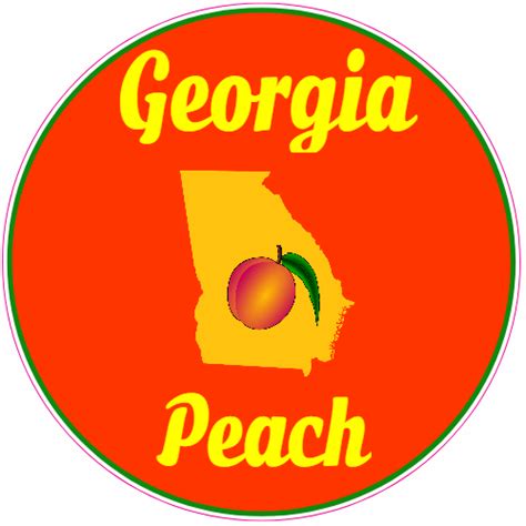 State Of Georgia Peach Logo
