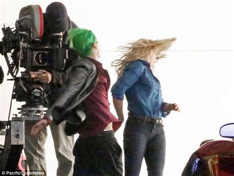 Margot Robbie And Jared Leto Kiss As They Film Suicide Squad Daily