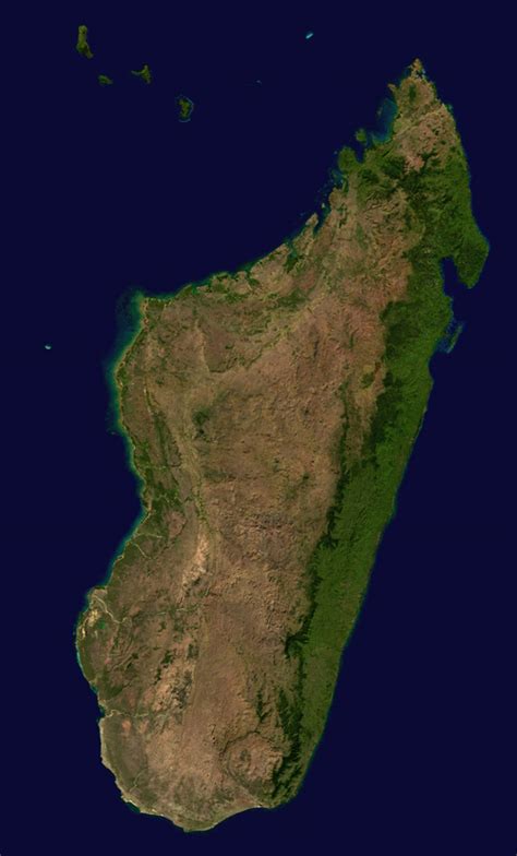 Madagascar Map Madagascar Satellite Image Physical Political Images