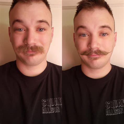 Beforeafter Using My Firehouse Moustache Wax Rmoustache