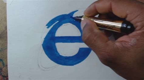 Vídeo Aula Passo a Passo de Como Desenhar o Logo do Internet Explorer Atevaldo Novais