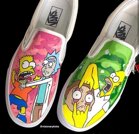 Custom Vans Shoes Custom Painted Shoes Custom Sneakers Platform