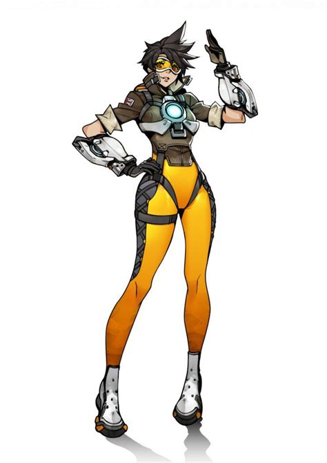 How To Draw Tracer From Overwatch Character