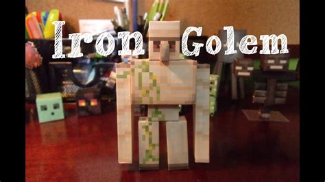 Papercraft Minecraft Iron Golem Youtube