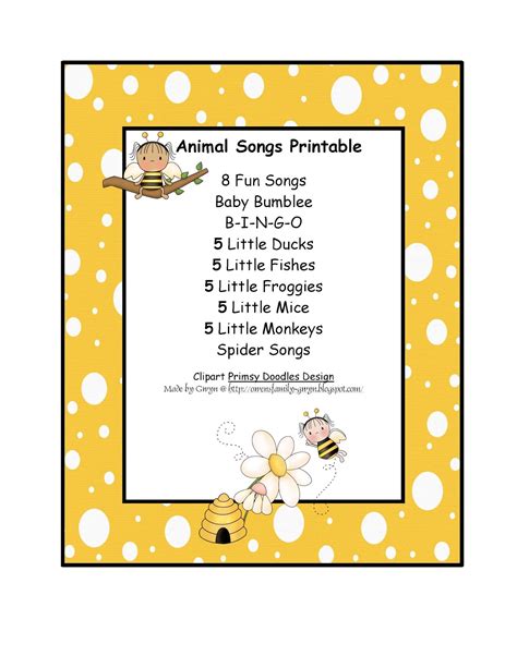 Preschool this song is so popular that lousiana made it an official state song. Preschool Printables: July 2012