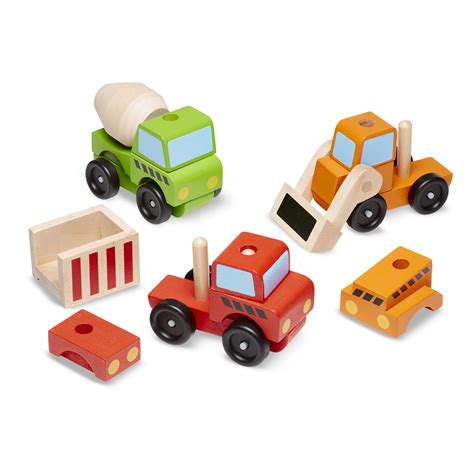 Melissa And Doug Stacking Construction Vehicles Playone