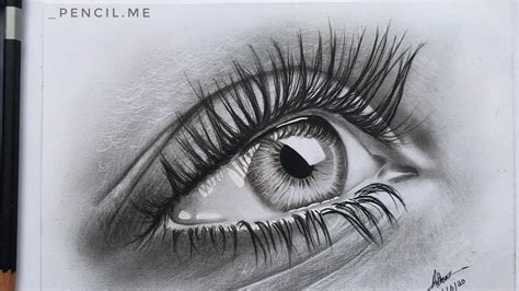 How To Draw Realistic Eye With Charcoal Pencils Timelapse Tutorial