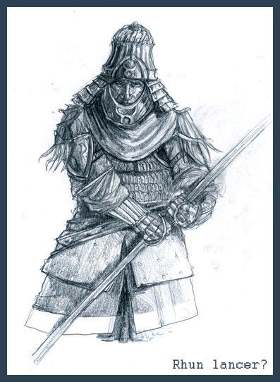 Rhun Lancer By Merlkir On Deviantart Lotr Art Tolkien Art Armor Drawing