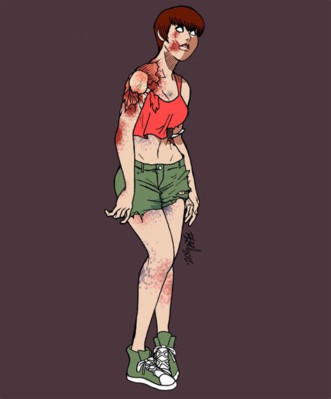 zombie girl by bleyerart on deviantart