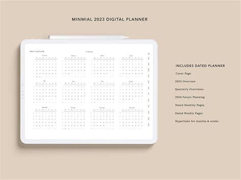 2023 Digital Monthly And Weekly Planner Creative Market