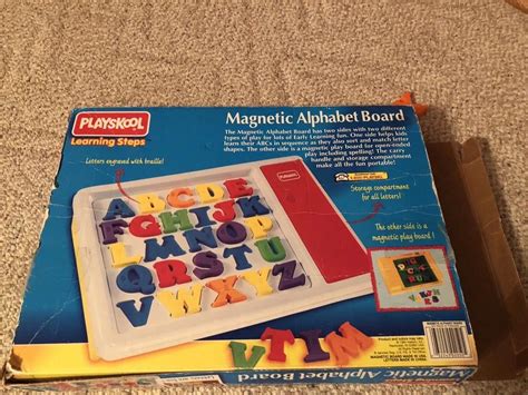 1994 Playskool Magnetic Alphabet Board W Capital Letters 35