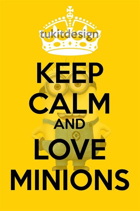 Keep Calm And Love Minions Poster 16x24 Instant Download On Etsy 3