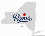 Rome New York Map - Alvina Margalit