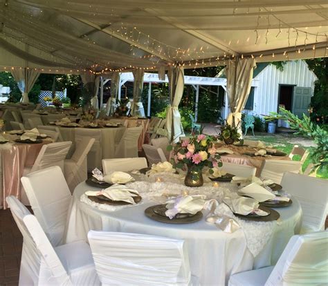 Vintage Wedding Guest Tables And Centerpieces Created By Southern