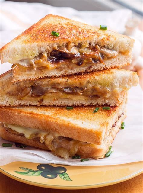 Ultimate Grilled Cheese Recipe With Caramelized Onions And Mushrooms