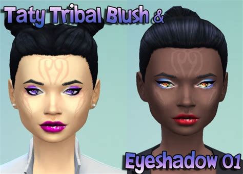 Tribal Blush Eyeshadow And Two Lips At Taty Eámanë Palantír Sims 4
