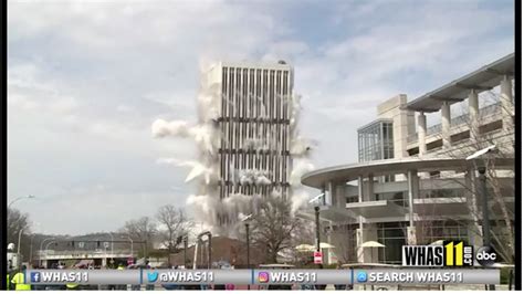 See The 330 Foot Capital Plaza Tower In Frankfort Fall After Implosion
