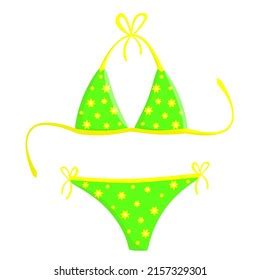 Illustration Womens Colorful Swimsuit Single Icon Stock Vector Royalty Free