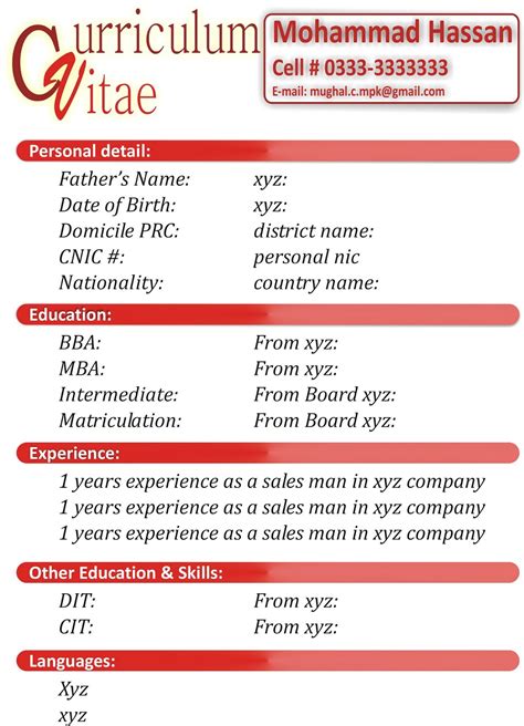 Curriculum vitae is going to play an essential role in fetching you the very job. CV FORMATS & NOTES: new latest cv format, new latest cv ...