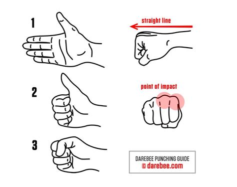 how to form a fist punching guide by darebee martial arts workout boxing techniques boxing