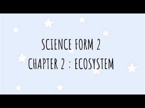 Soalan upsr 2018 bahasa melayu penulisan soalan sivik tingkatan 5 pertengahan tahun soalan sejarah tingkatan 2 kssm 2018 soalan tahun 1 matematik soalan spm sebenar exercise chapter 5 science form 2 evaporation physical chemistry transparent materials. Science form 2 kssm Chapter 2 : Ecosystem - YouTube