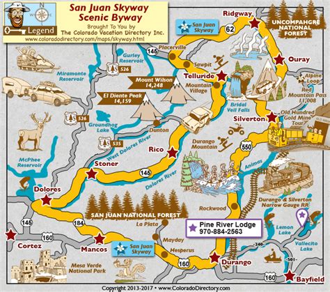 We did not find results for: San Juan Skyway Scenic Byway Map | Colorado Vacation Directory