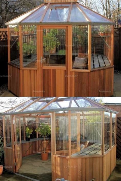 Wooden greenhouses are a popular and traditional alternative to resin or metal greenhouses. Backyard Wooden Greenhouses and Designs | Family Food Garden