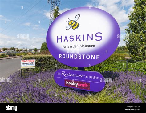 Download This Stock Image Haskins Garden Centre Entrance Sign In