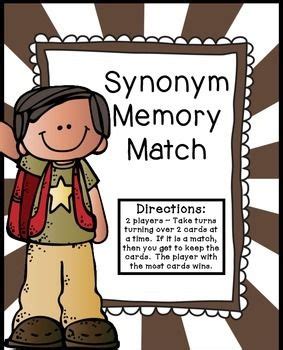Synonyms Game | Synonym, Memory match, Lesson