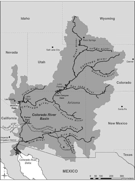 Colorado River System Map