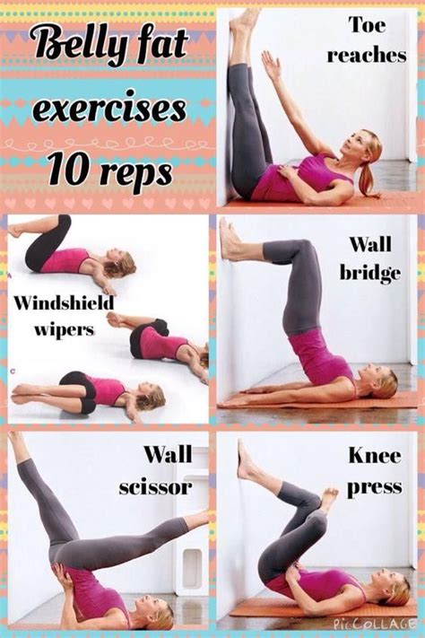 Belly Fat Exercises 10 Rep Belly Fat Workout Exercise Loose Belly Fat