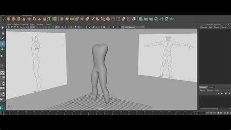 Tutorial On Modeling A 3d Human Character In Maya Part 1 Youtube