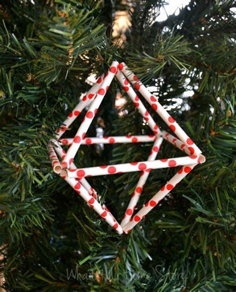 How To Make A Paper Straw Himmeli Christmas Ornament Handmade Christmas