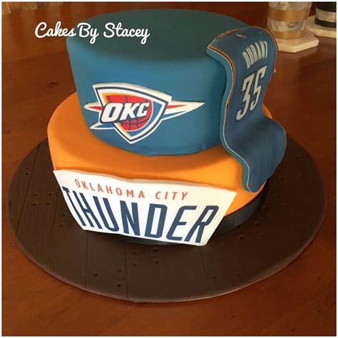 Oklahoma City Thunder basketball cake #Durant #OKC | Oklahoma city thunder, Thunder cake 