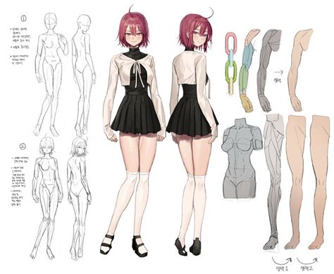 Anime Character Design Template