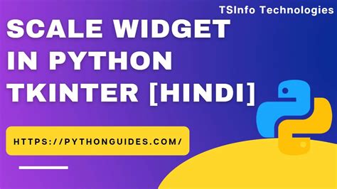 Scale Widget In Python Tkinter Hindi Youtube