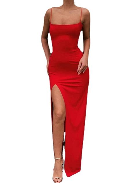 Wodstyle Womens Sexy Strappy Maxi Dress Sleeveless Party Evening Prom