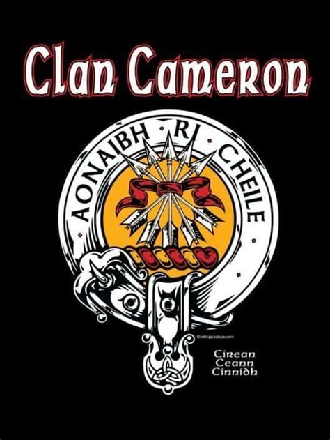 Clan Cameron Clansmans Crest Badge T Shirt ⋆ Celtic Jackalope