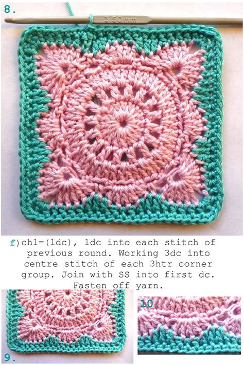 Annies Place Solid Willow Crochet Block How To Granny Square