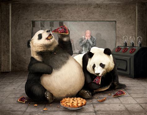 Morbidly Obese Pandas By Kazu P On Deviantart