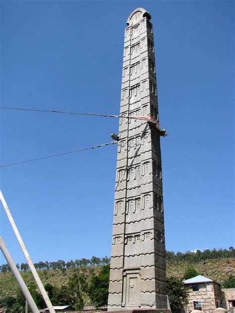 King Ezanas Obelisk Axum Also Known As King African Black