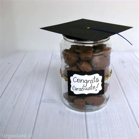 This gift card, which comes in a cute graduation cap box, makes it perfect for the occasion. Quick & Easy Graduation Gift or Favor - Organized 31